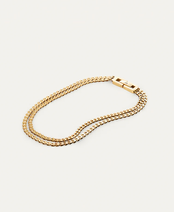 gold double amalfi anklet