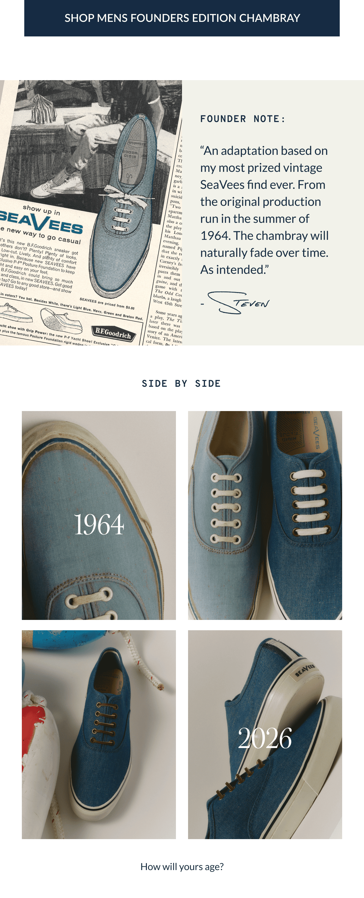 Mens Founders Edition Yacht Shoe Indigo