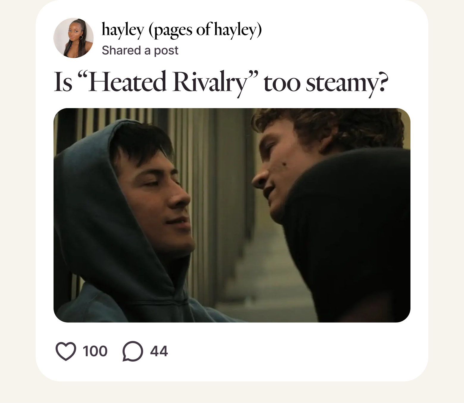 Post from hayley