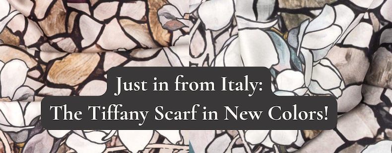 Tiffany stained glass silk scarf