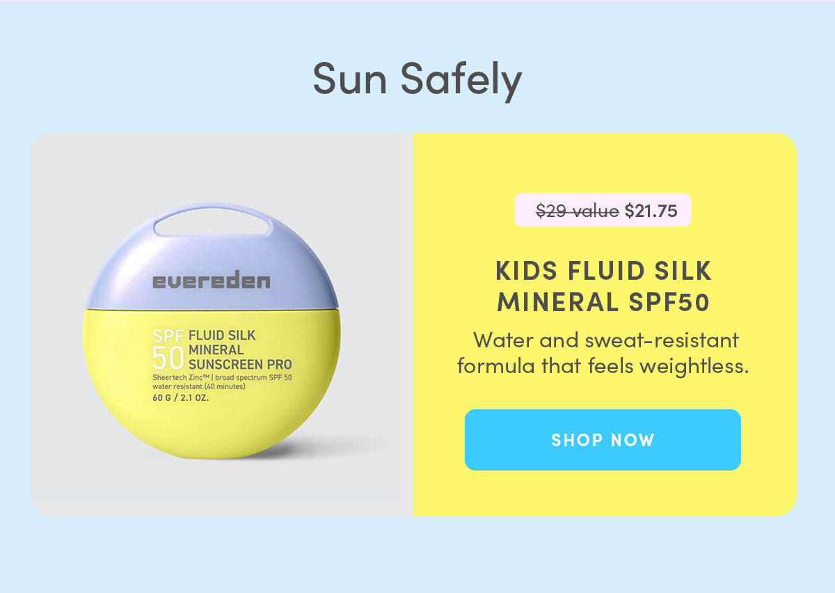 Kids Fluid Silk Mineral SPF50