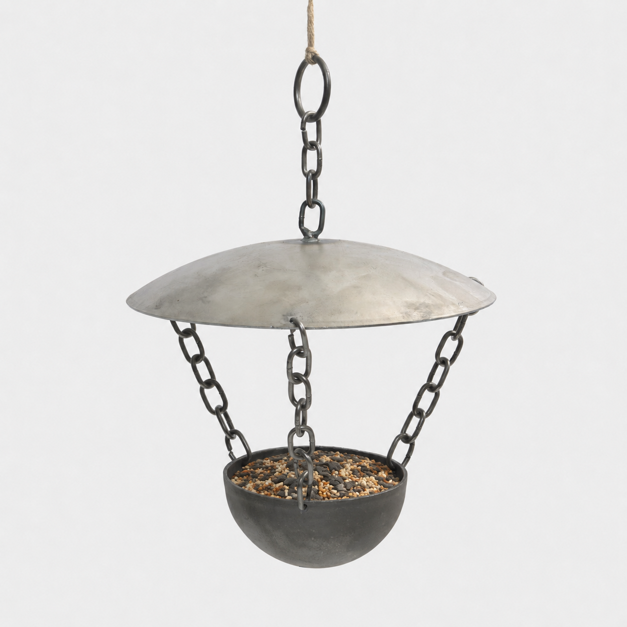 Image of English Metal Chain Bird Feeder