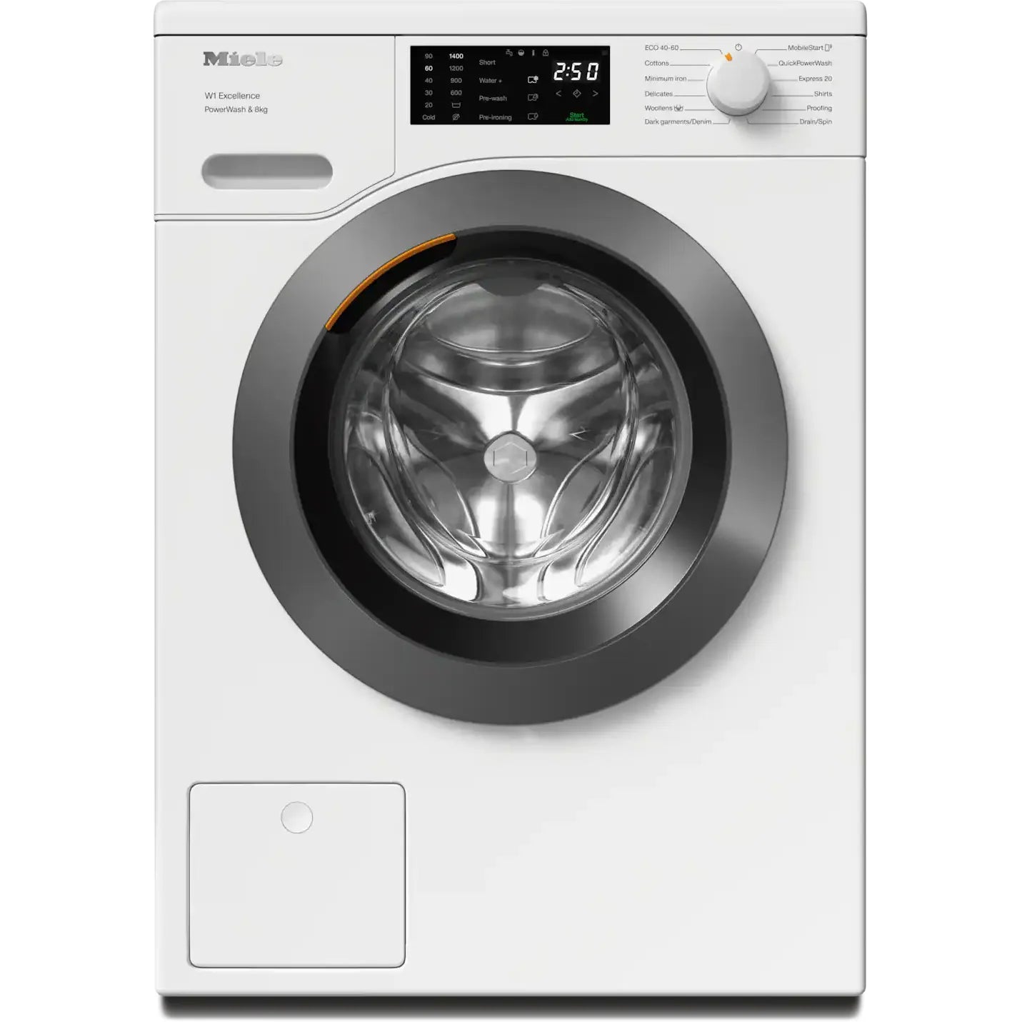Image of Miele W1 PWash 8KG 1400RPM Freestanding Washing Machine