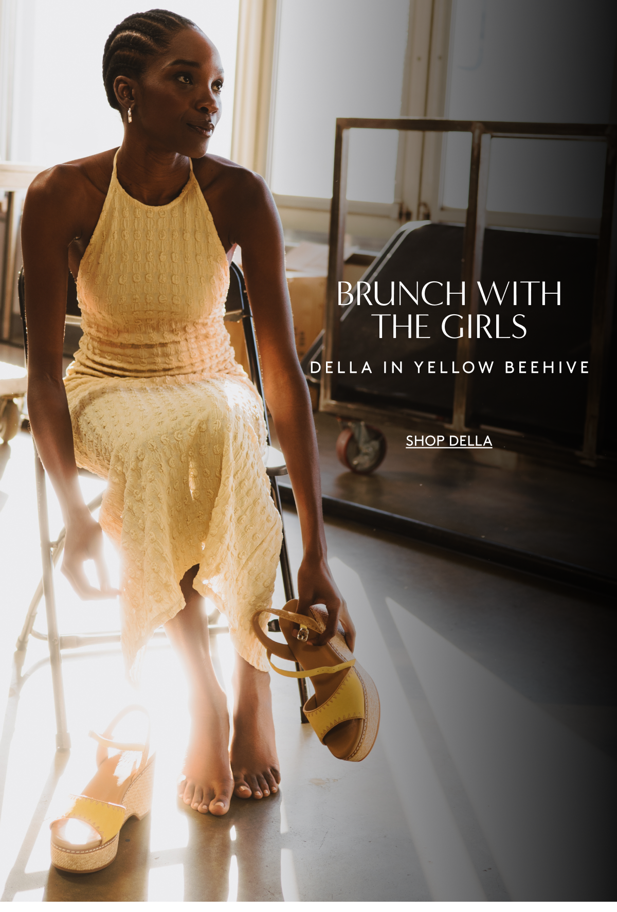 Brunch With The Girls Della In Yellow Beehive | Shop Della