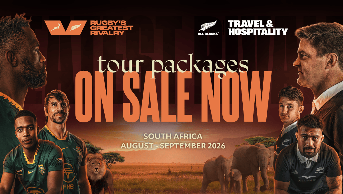 Rugby's Greatest Rivalry Tour Packages on sale now. South Africa. August - September 2026