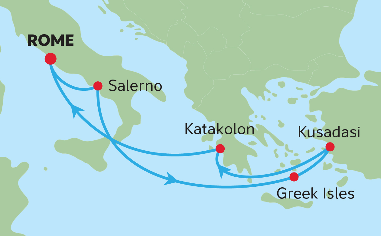 MEDITERRANEAN & <br>AEGEAN ADVENTURE MAP