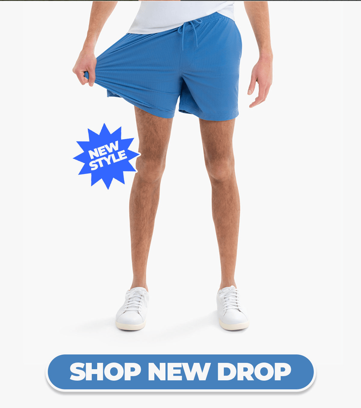 [GIF of 3 styles of shorts] SHOP NEW DROP
