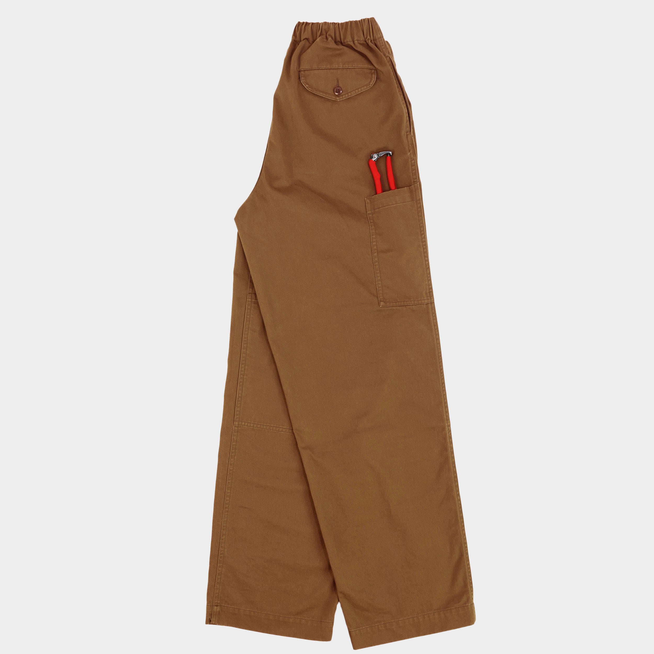 Image of Washed Cotton Twill Easy Gardening Pant in British Tan