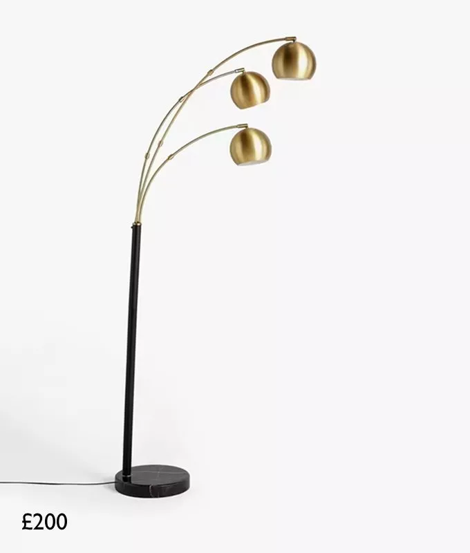 John Lewis Hector 3 Arm Arched Floor Lamp, £200
