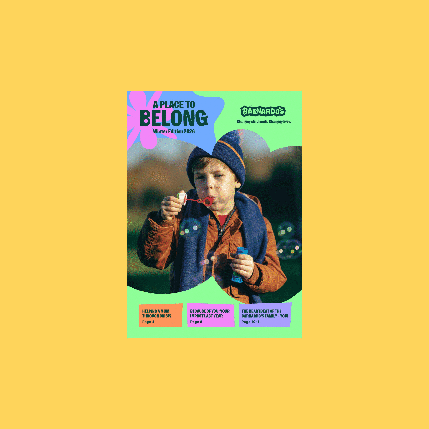 GIF with link leading to the newsletter