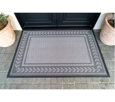 Bernini 4'x6' Aqua-Terra Indoor Outdoor Patterned Dirt Trapping Mat