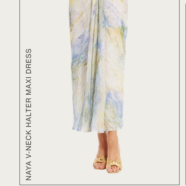 Naya V-Neck Halter Maxi Dress