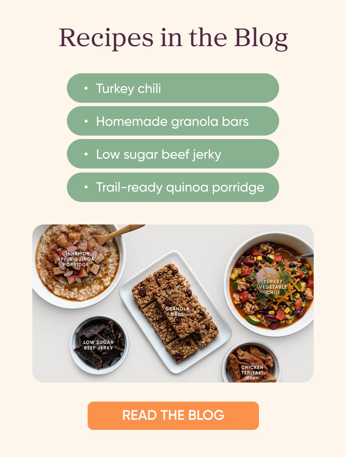 Recipes Included in the Blog