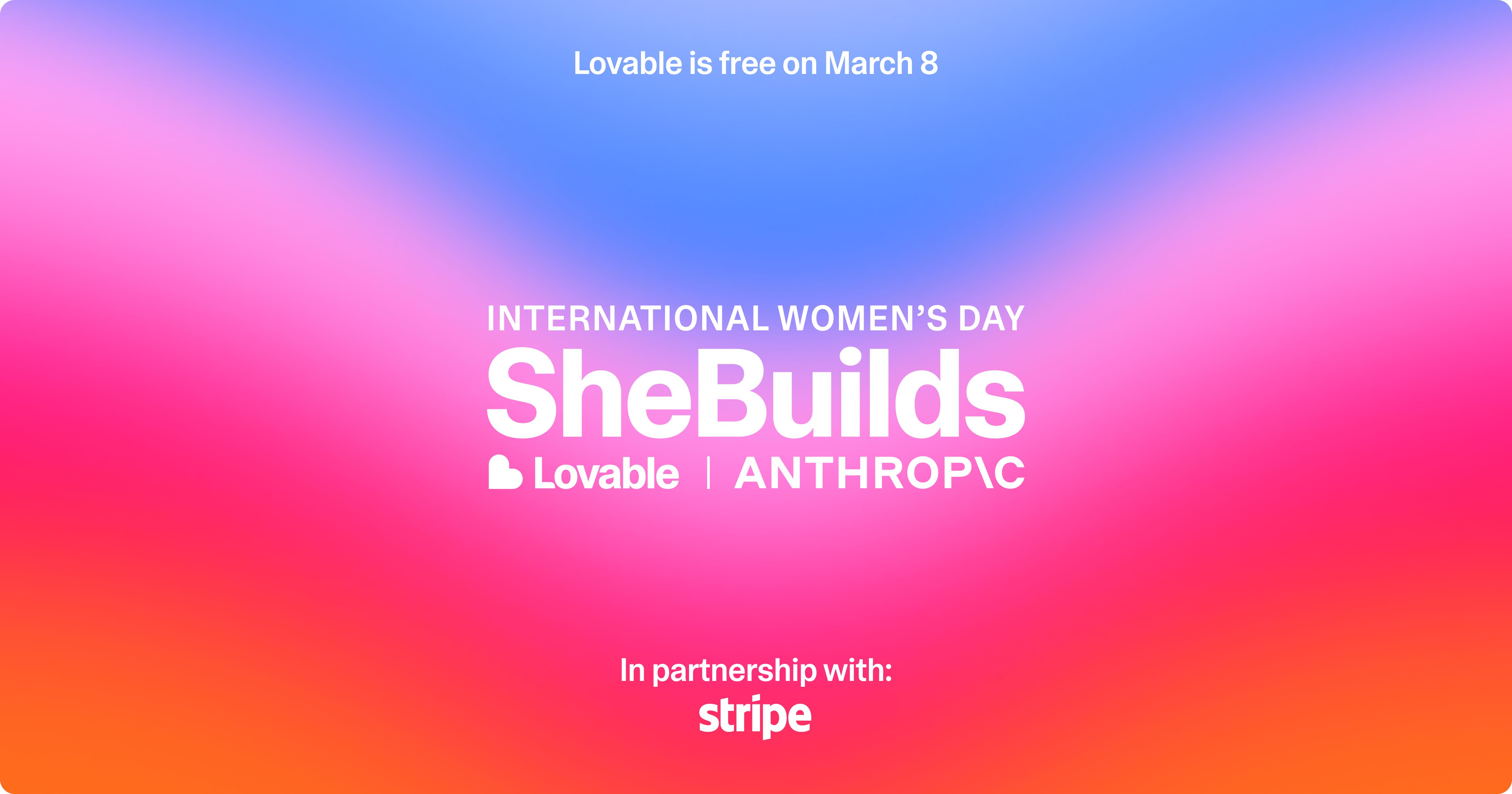 SheBuilds is now live