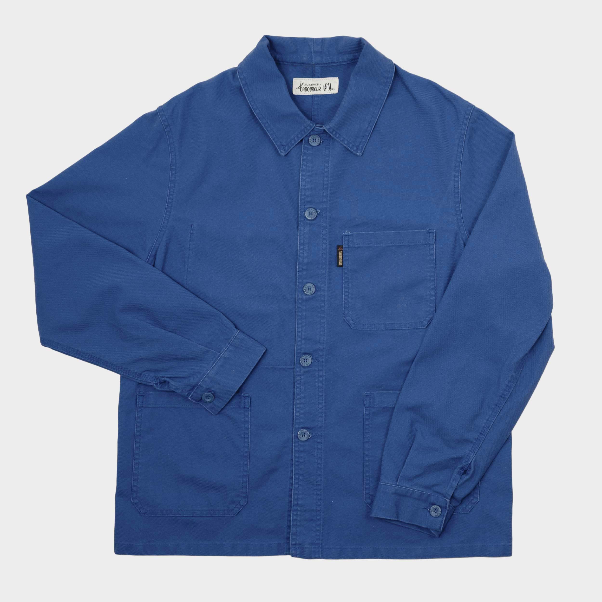 Image of Le Laboureur x Gardenheir French Cotton Work Jacket in Stonewashed French Blue