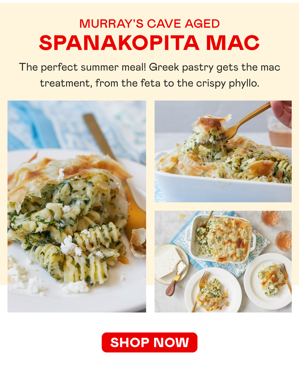 Spanakopita Mac and Cheese​