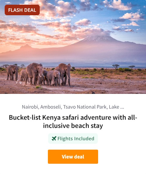 Bucket-list Kenya safari adventure with all-inclusive beach stay
