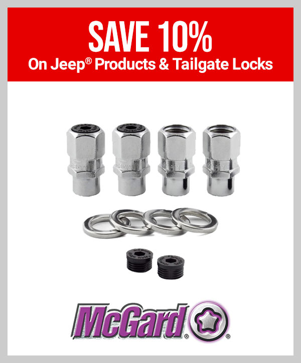 McGard   •  Save 10% On Jeep® Products & Tailgate Locks