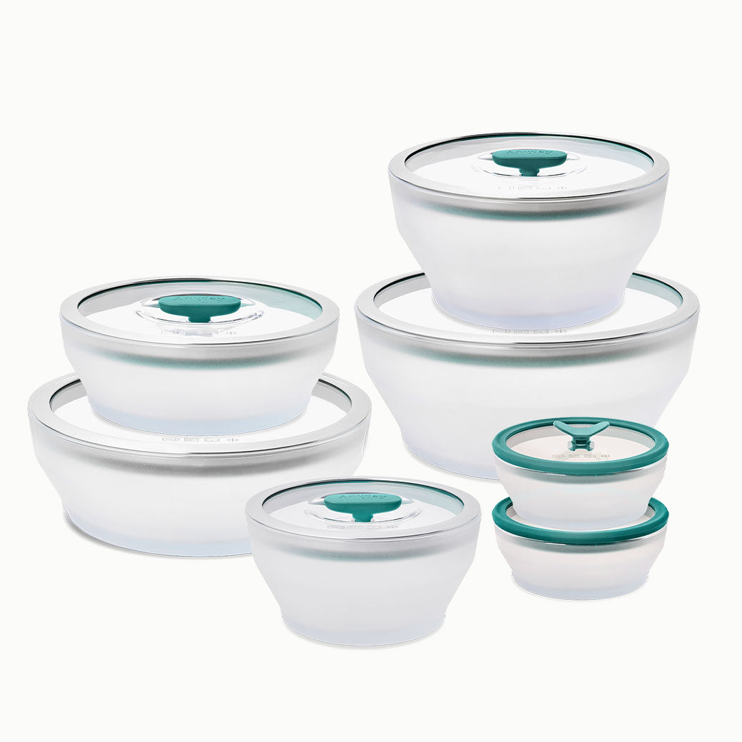 Image of 14-Piece Glass Round Dish Set
