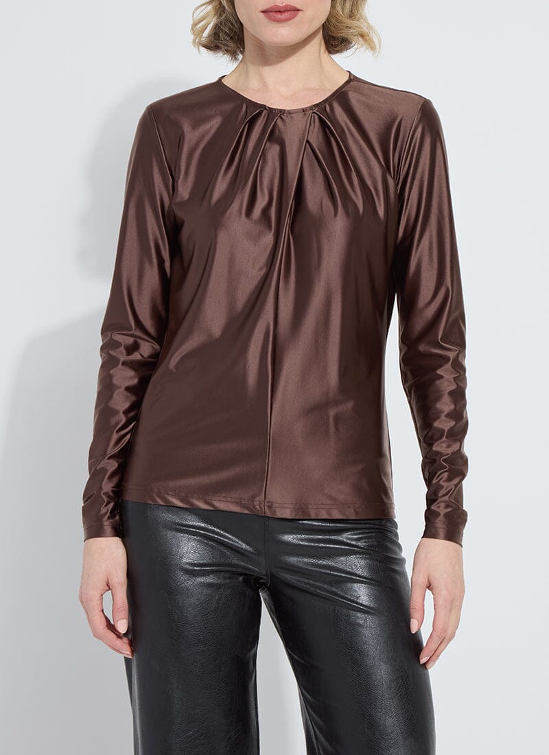 Image of Fatima Cross Neck Draped Top