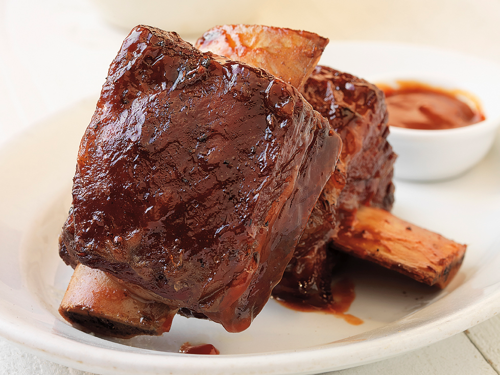 Beer-Braised and Mesquite-Smoked Short Ribs