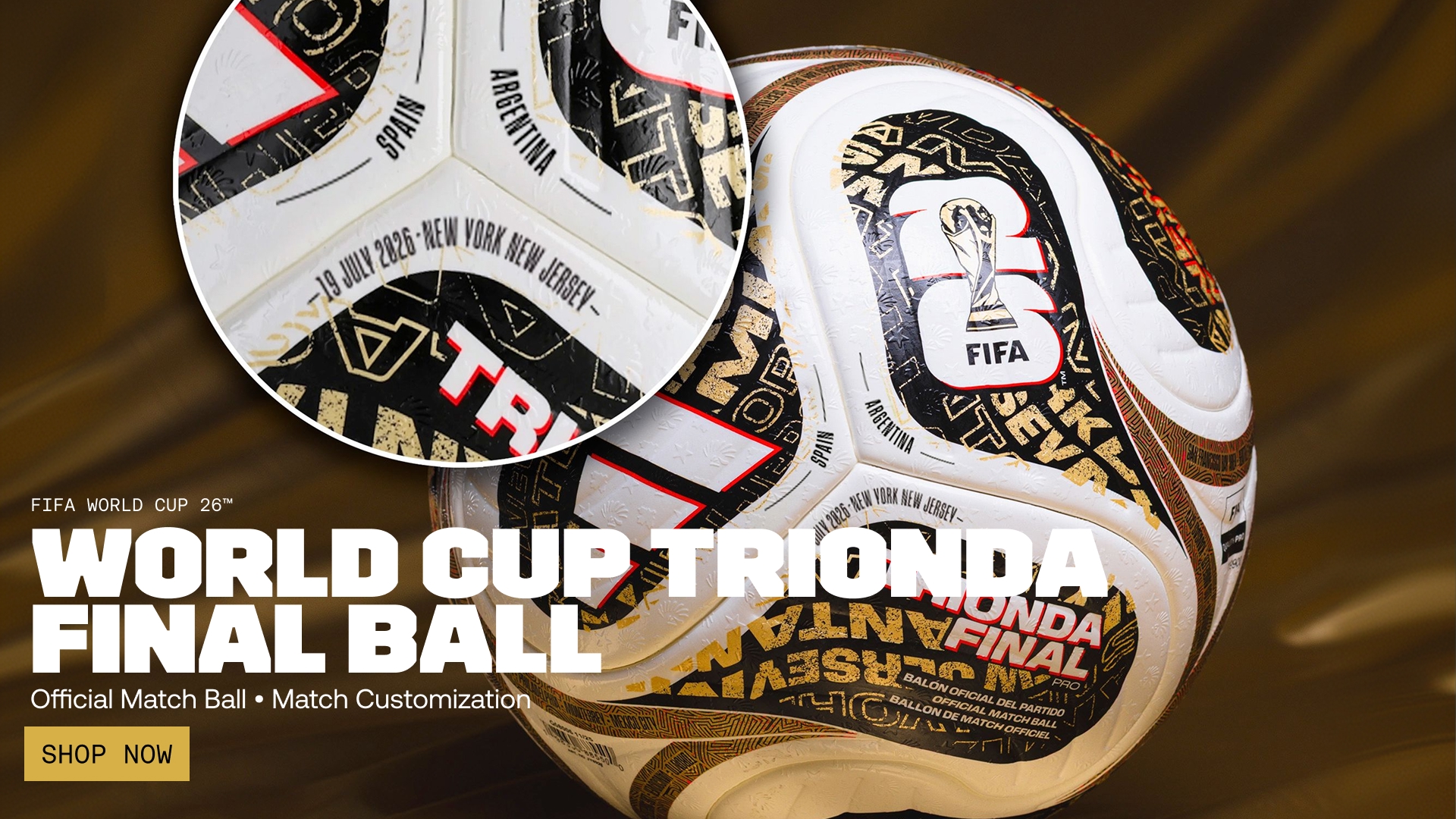 Shop FIFA World Cup 26™ customized Trionda match ball