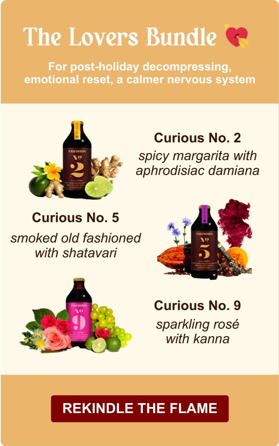 The Lovers Bundle with Curious No. 2, No.5 and No. 9