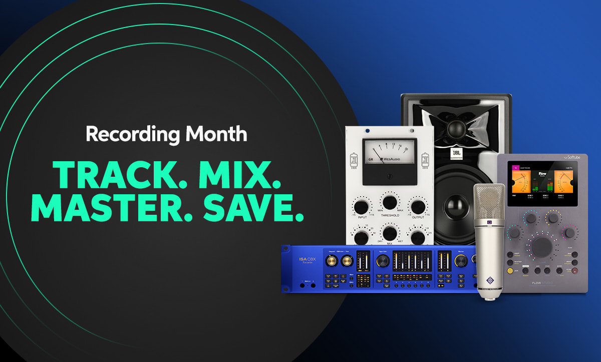 Recording Month: Track. Mix. Master. Save.
