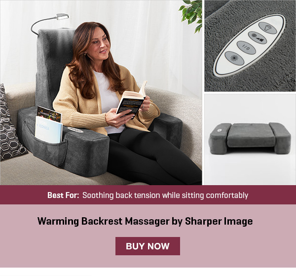 Warming Backrest Massager by Sharper Image