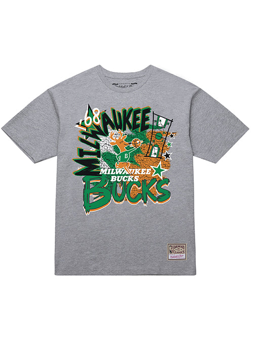 Mitchell & Ness HWC '68 Play By Play Milwaukee Bucks T-Shirt