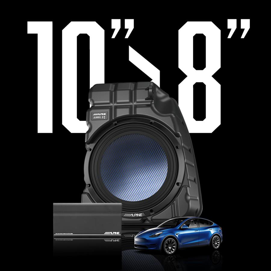 10" Subwoofer & Amp Upgrade for Tesla