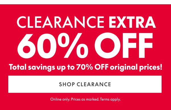 60% Off Clearance