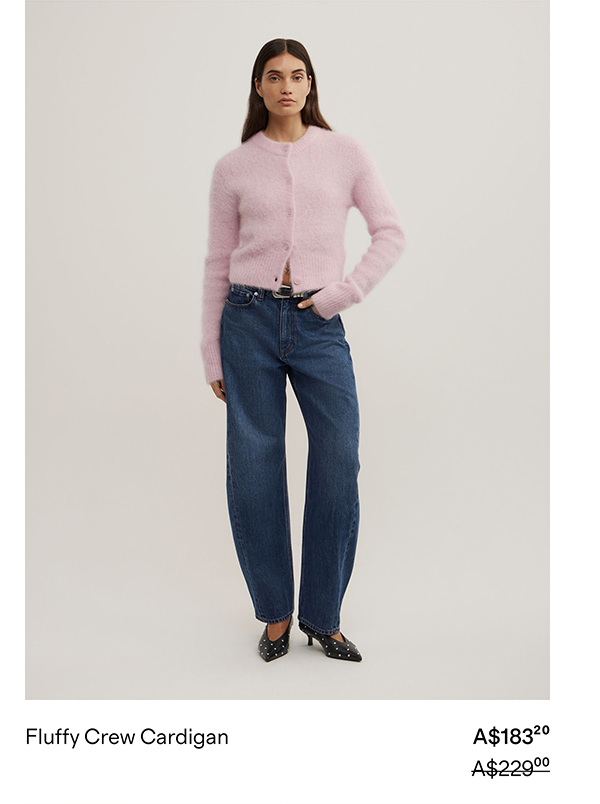 Fluffy Crew Cardigan  A$183.20