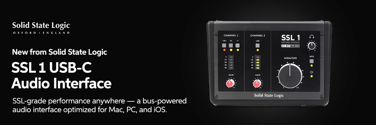 New from Solid State Logic: SSL 1 USB-C Audio Interface