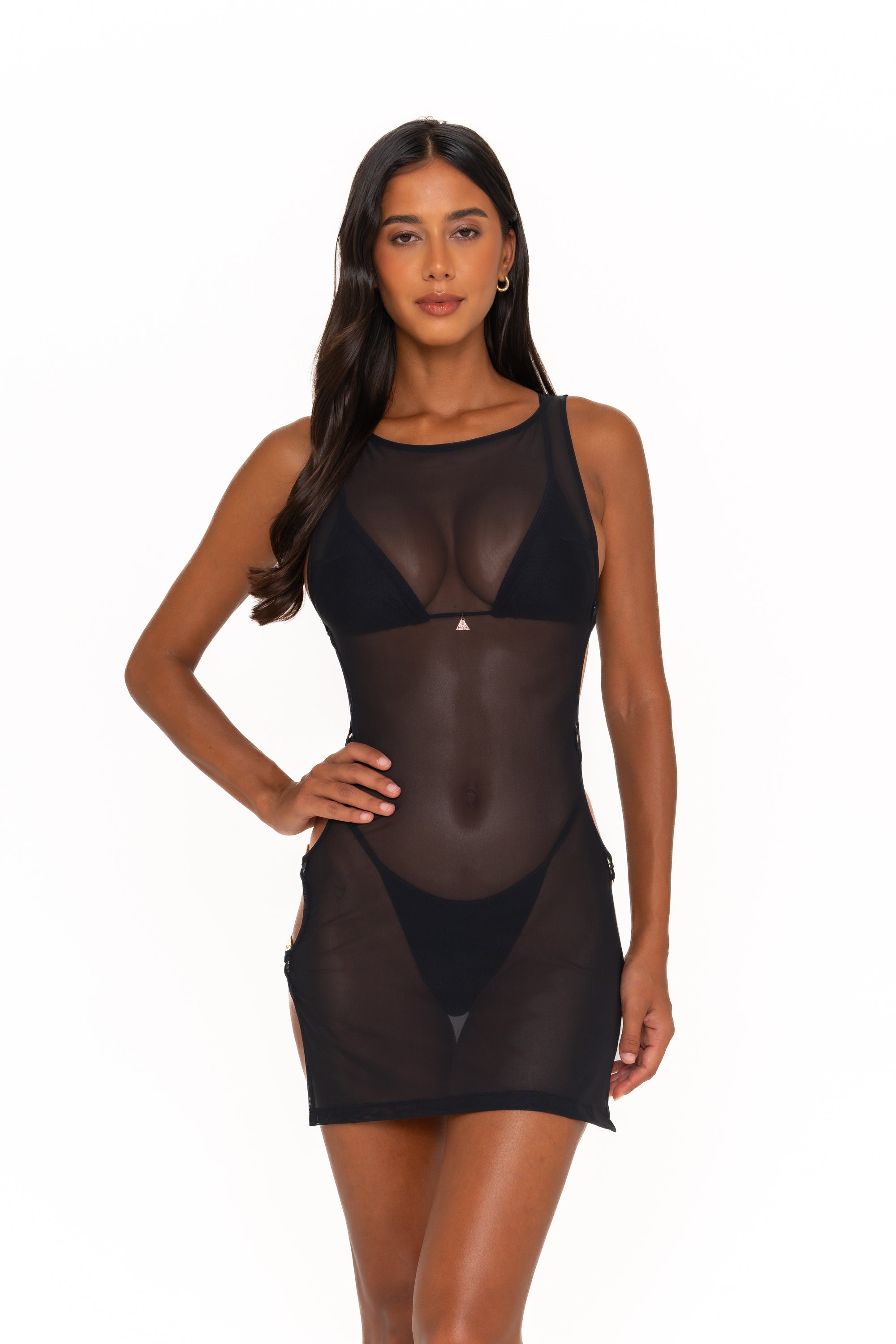 Image of MOANA DRESS NERO