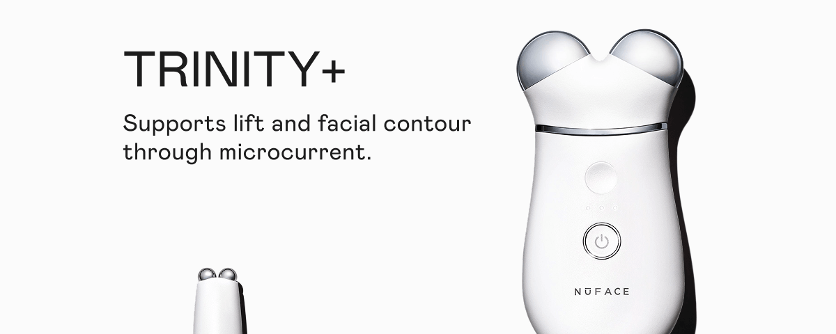 TRINITY+ | Supports lift and facial contour through microcurrent.
