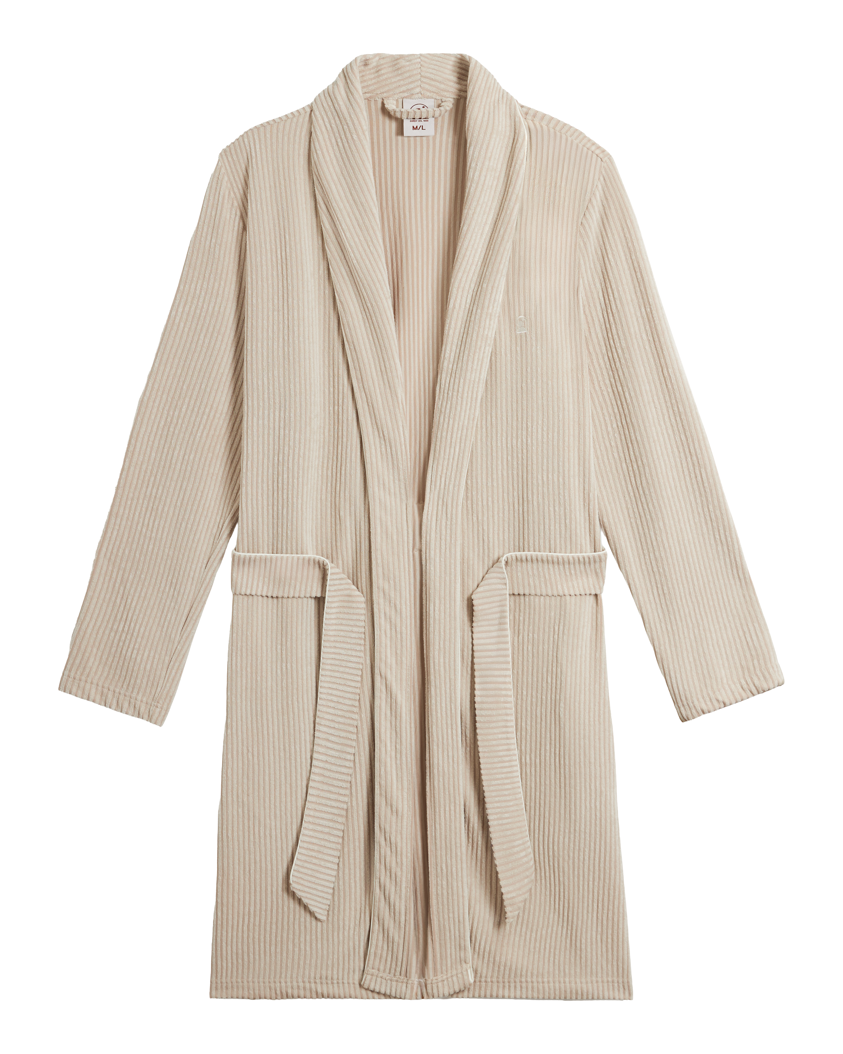 Image of The Tropez Jacquard Robe - Scallop Stripe