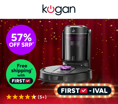 Kogan SmarterHome™ LX17 Robot Vacuum Cleaner and Mop with Bagless Auto-Empty Dock Product Image