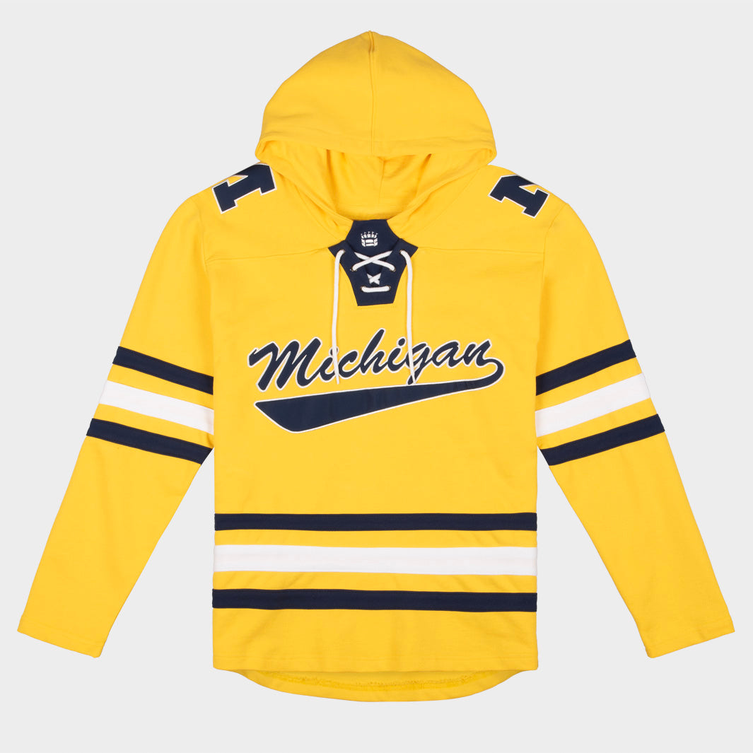 Image of Michigan Wolverines Hockey Rinkside Hoodie
