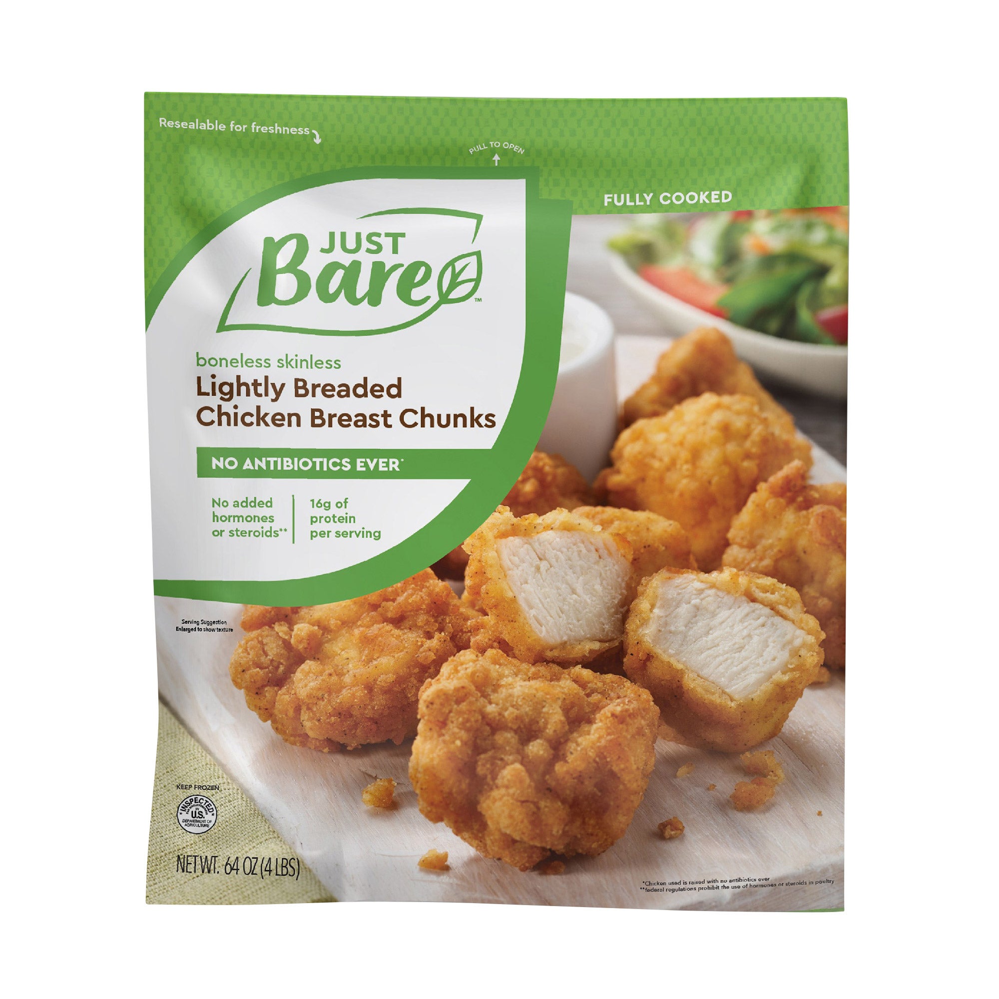 Just Bare Lightly Breaded Chicken Breast Chunks