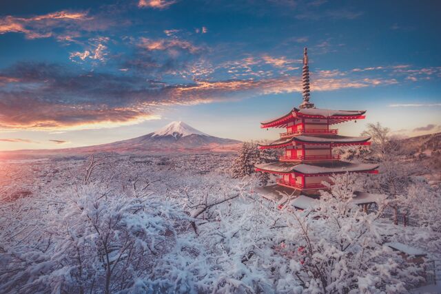 Get a glimpse of Mt Fuji