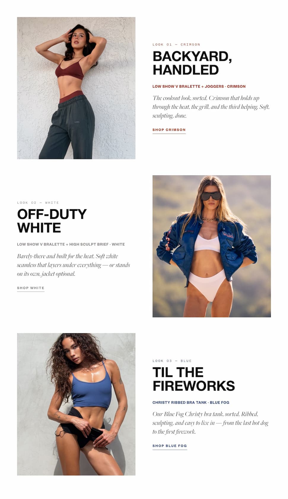 Backyard, Handled | Off-Duty White | Til The Fireworks