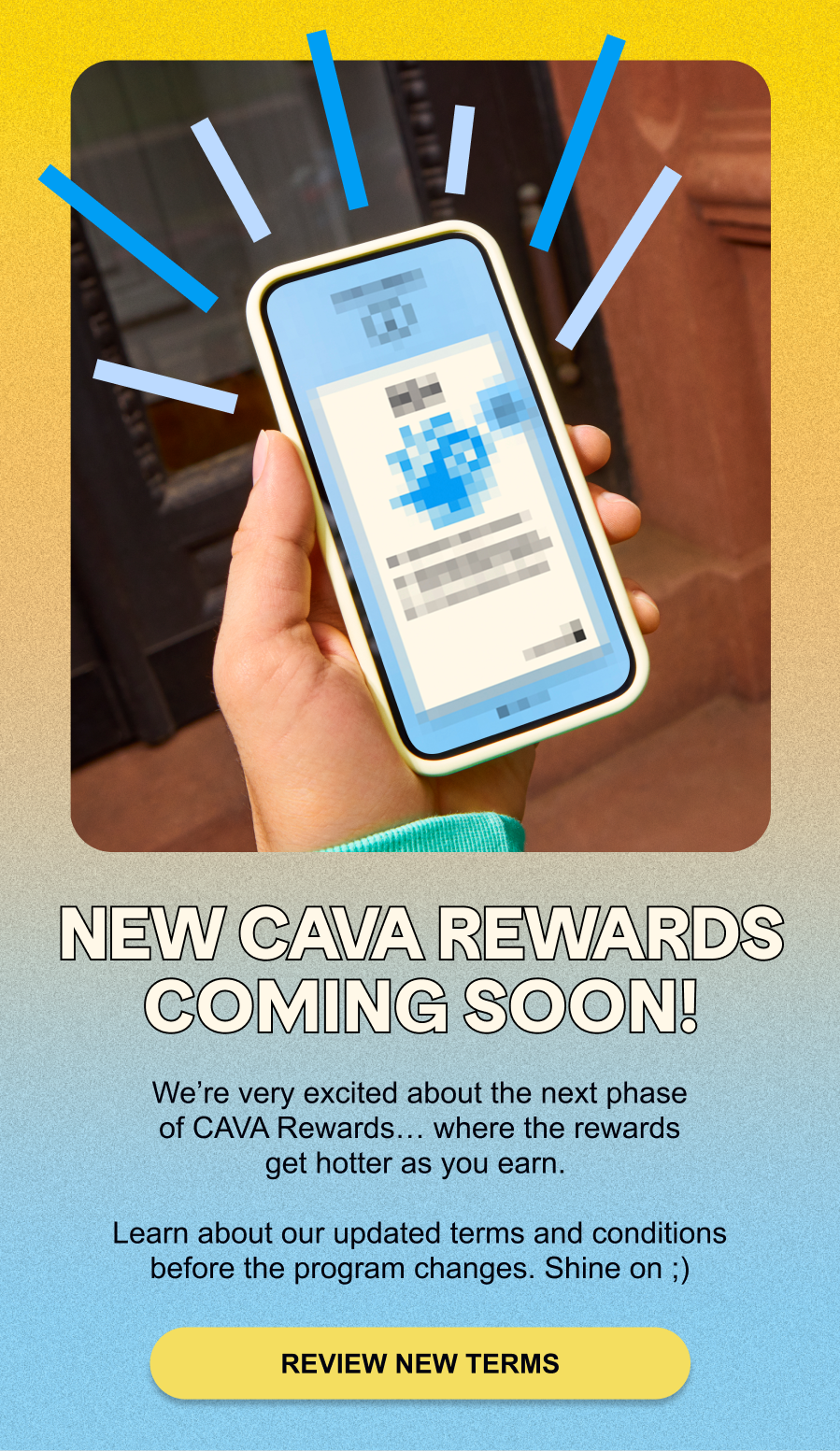 New Cava rewards incoming