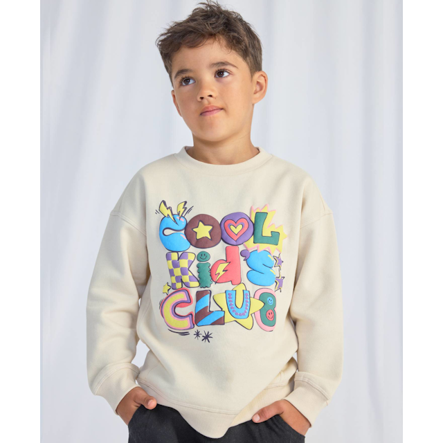 Little Kids' Puff Print Sweat