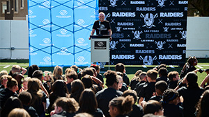 Raiders on hand for the Boys & Girls Club field dedication