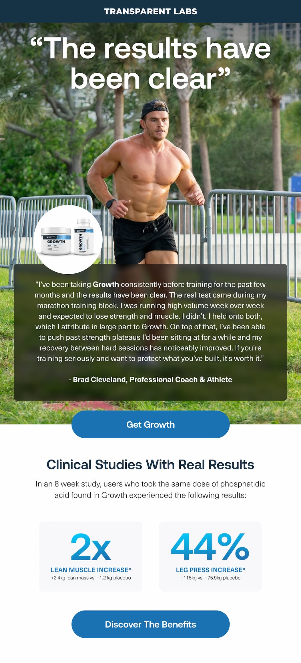 Growth converts your hard work intro more muscle and strength