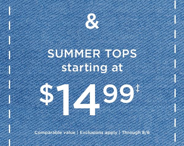 Tops $14.99