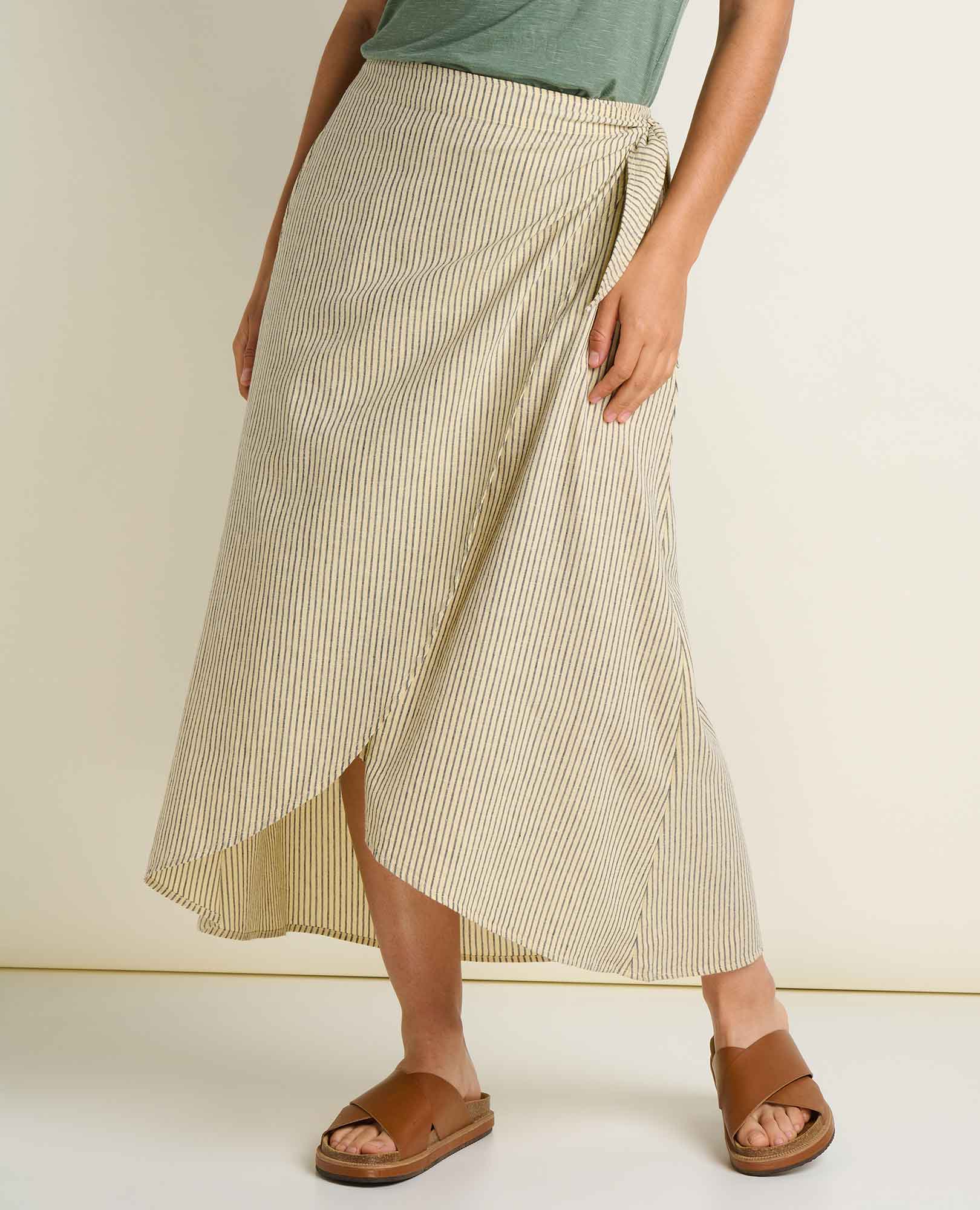 Image of Taj Wrap Midi Skirt