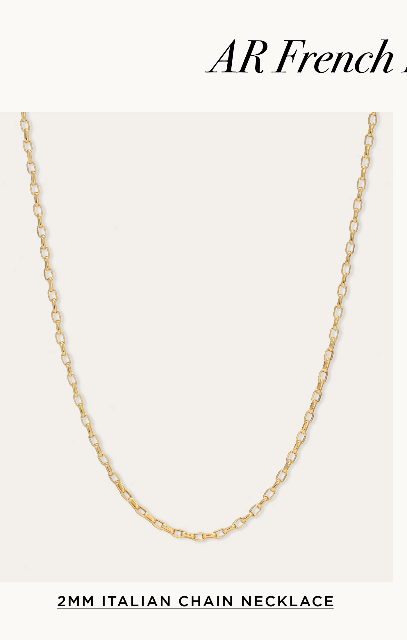 2mm Italian Chain Necklace