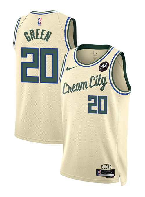 Nike 2025-26 City Edition AJ Green Milwaukee Bucks Swingman Jersey